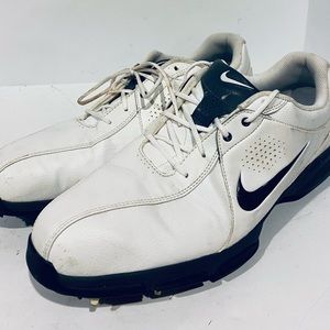 Mens Nike Golf Shoes Soft Spikes White 628527-101 Size 13